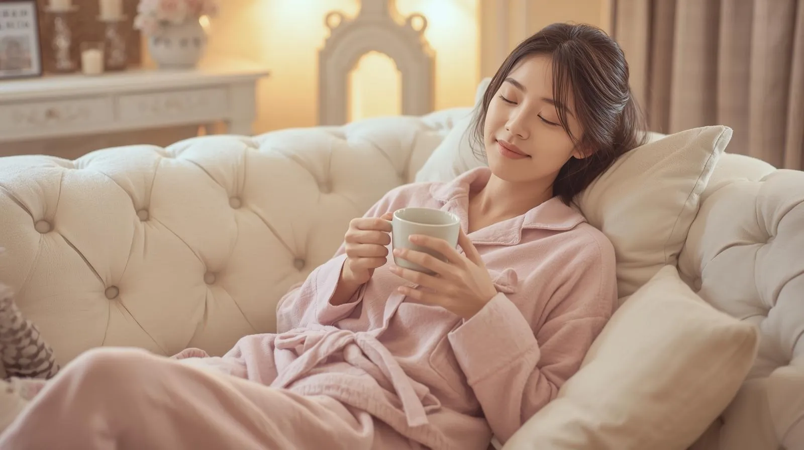 リラックスする女性